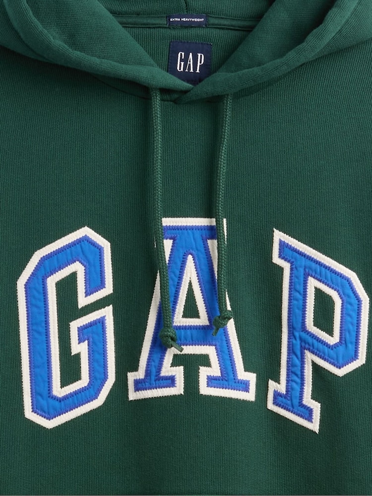 Gap Green Oversized Extra Heavyweight French Terry Logo Hoodie - Image 8 of 8 Gap Green Oversized Extra Heavyweight French Terry Logo Hoodie - Image 8 of 8