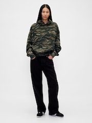 Gap Dark Green Heavyweight Oversized Hoodie - Image 5 of 6