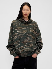 Gap Dark Green Heavyweight Oversized Hoodie - Image 6 of 6