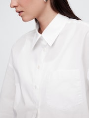 Gap White Oversized Shirt in Poplin - Image 4 of 5