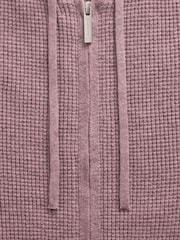 Gap Purple Summer Fridays Cash Soft Waffle Crop Hoodie - Image 5 of 6
