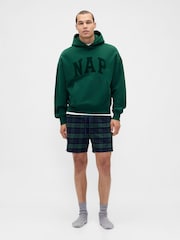 Cuadros verde/azul marino - Gap Matching Family Softest Flannel pyjama Boxer Shorts - Imagen 4 de 5