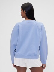 Gap X Summer Fridays Blue Oversized Raglan Logo Sweatshirt - Image 2 of 8