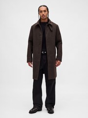 Braun - Gap Wool Blend Car Coat - Bild 1 von 5