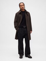 Braun - Gap Wool Blend Car Coat - Bild 3 von 5