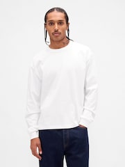 Hvit - Gap Heavyweight Avkortet t-skjorte - Bilde 1 av 4