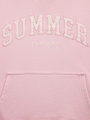 Gap Pink Summer Fridays Heavyweight Oversized Logo Hoodie - Image 5 of 6