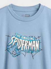 Blau - Gap Marvel Relaxed Graphic T-Shirt mit Grafik (4–13Jahre) - Bild 3 von 3
