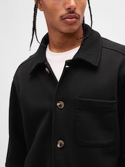 Gap Black French Terry Chore Jacket - Image 4 of 5