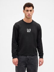 Gap Black Logo Long Sleeve T-Shirt - Image 1 of 4