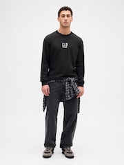Gap Black Logo Long Sleeve T-Shirt - Image 3 of 4