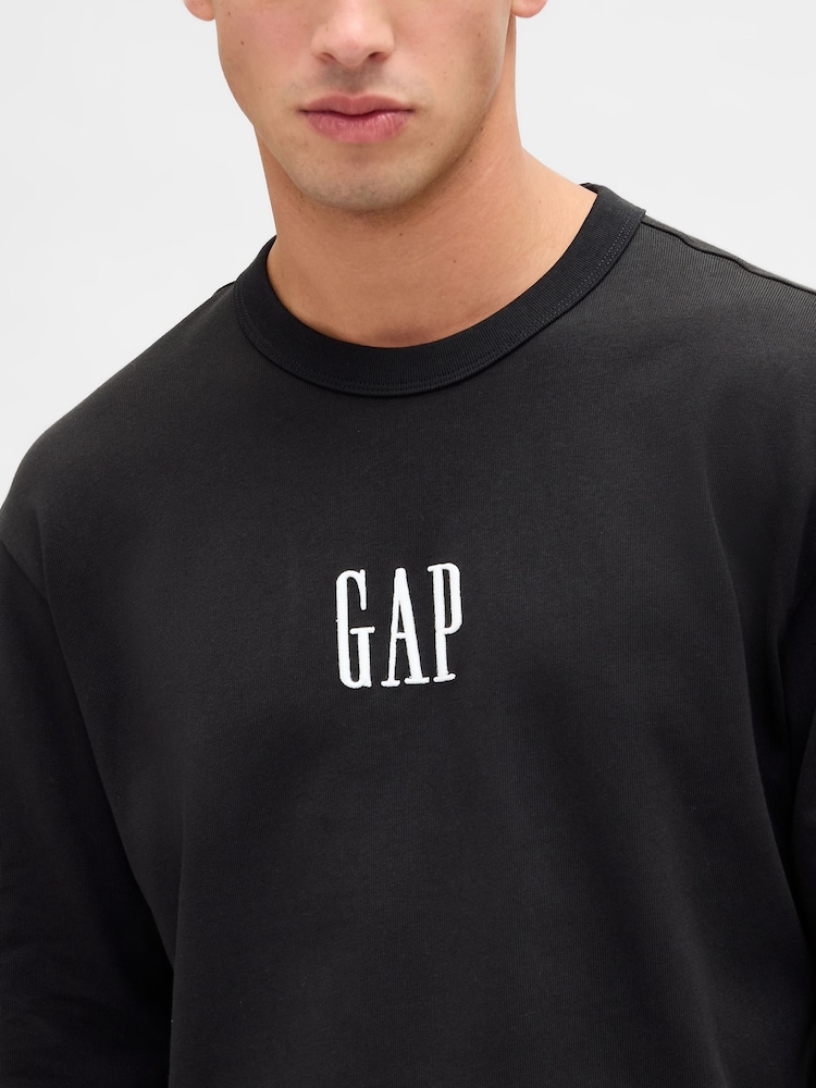 Gap Black Logo Long Sleeve T-Shirt - Image 4 of 4