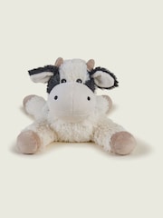 Warmies White and Brown Large Laying Cow Fully Heatable Soft Toy - Image 2 of 4