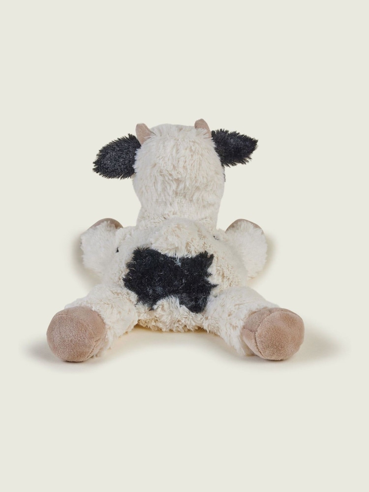 Warmies White and Brown Large Laying Cow Fully Heatable Soft Toy - Image 4 of 4
