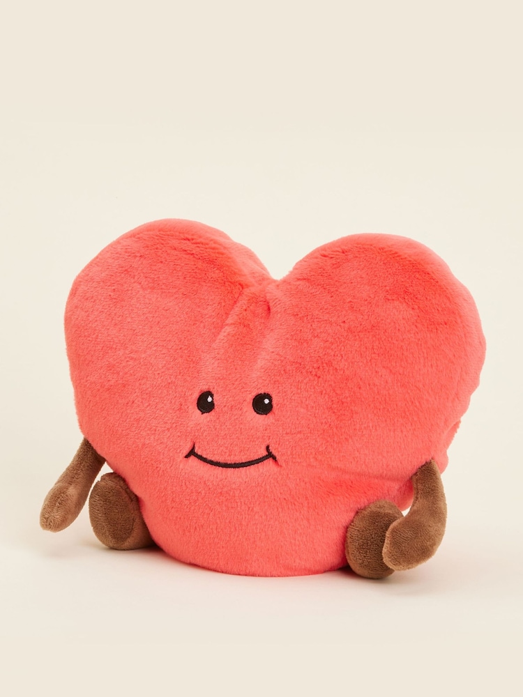 Warmies Red Large Heart Fully Heatable Plush Toy - Image 2 of 5 Warmies Red Large Heart Fully Heatable Plush Toy - Image 2 of 5
