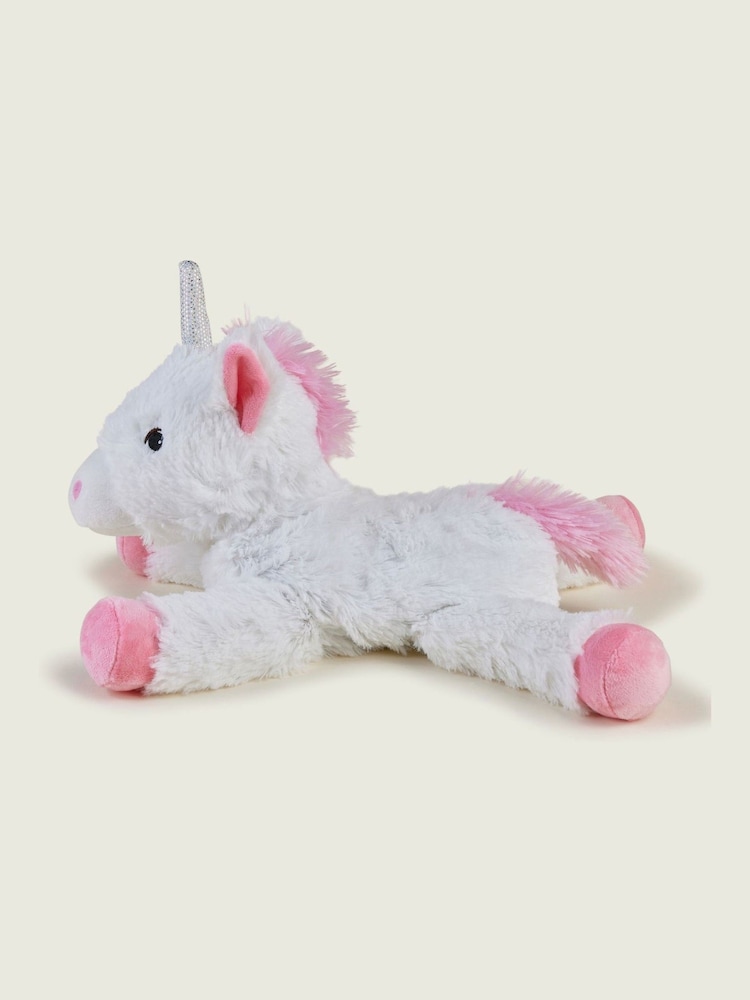 Warmies White Large Laying Unicorn Fully Heatable Soft Toy - Image 2 of 4
