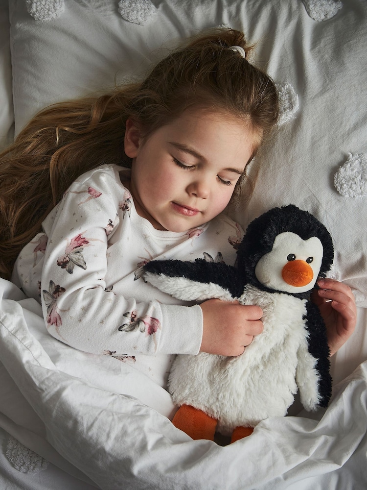 Warmies Black and White Large   Penguin  Fully Heatable Plush Toy - Image 1 of 5 Warmies Black and White Large   Penguin  Fully Heatable Plush Toy - Image 1 of 5