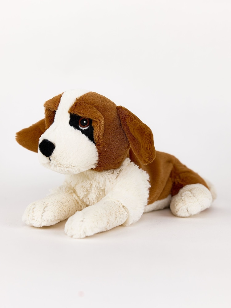 Warmies Brown and White Large St Bernards Fully Heatable Plush Toy - Image 1 of 4 Warmies Brown and White Large St Bernards Fully Heatable Plush Toy - Image 1 of 4