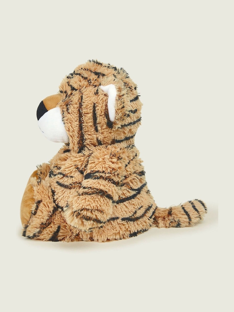 Warmies Brown Large   Tiger  Fully Heatable Plush Toy - Image 4 of 4 Warmies Brown Large   Tiger  Fully Heatable Plush Toy - Image 4 of 4