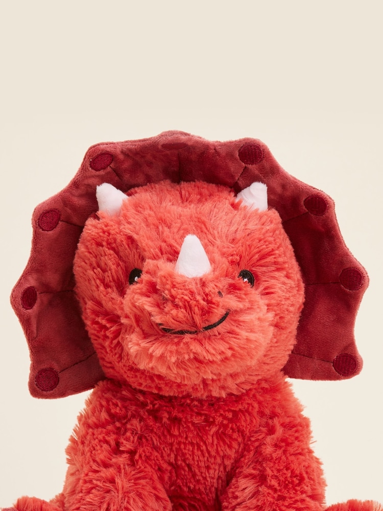 Warmies Red Large Triceratops Fully Heatable Soft Toy - Image 1 of 4
