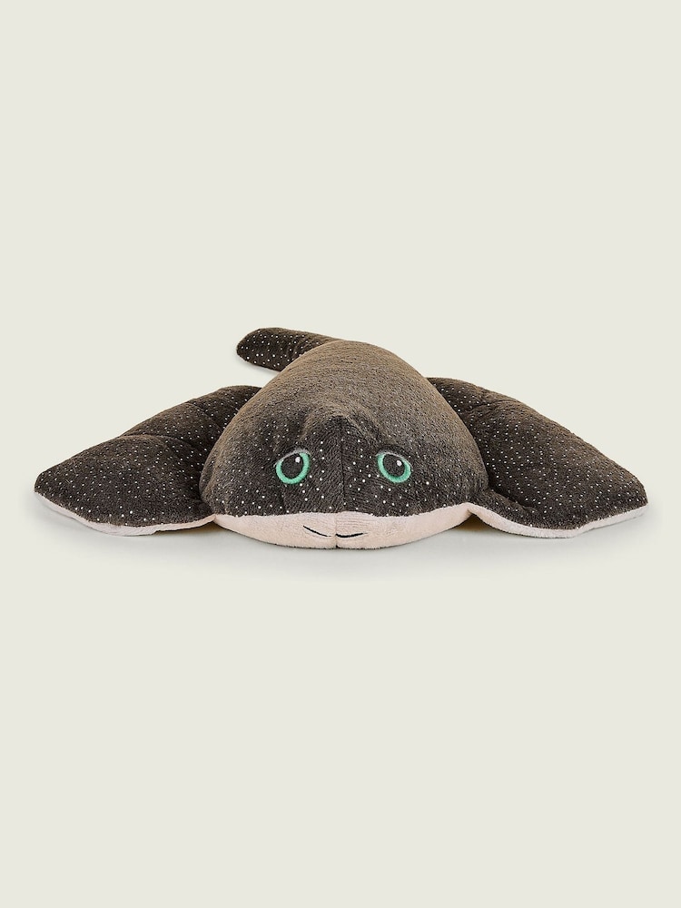 Warmies Black Large Manta Fully Heatable Plush Toy - Image 2 of 4 Warmies Black Large Manta Fully Heatable Plush Toy - Image 2 of 4