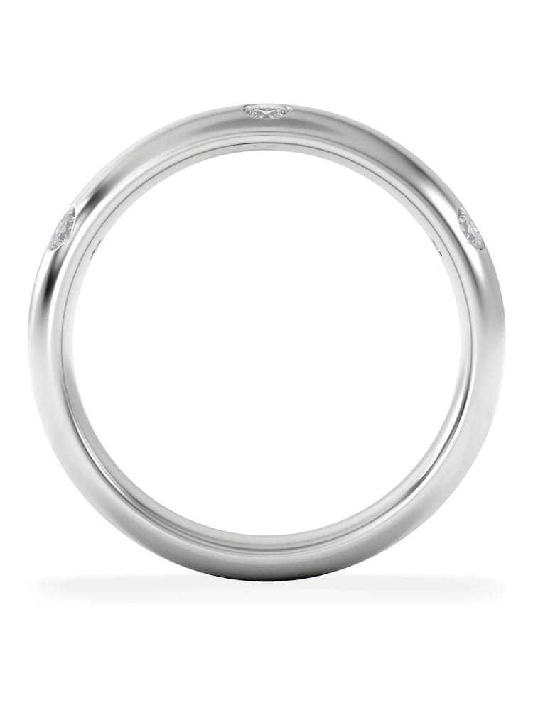 The Diamond Store White Seamless 0.26ct Round Cut Lab Diamond Ring in Sterling Silver - Image 1 of 6
