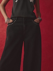 Rockett St George Black Denim Studded Jeans - Image 7 of 9