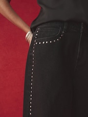 Rockett St George Black Denim Studded Jeans - Image 8 of 9