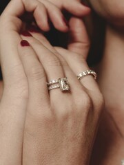 The Diamond Store White Twilight 0.50ct Round Cut Lab Diamond Half Eternity Ring in 9K White Gold - Image 6 of 6