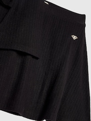 River Island Black Girls Cosy Long Sleeve Top and Skort Set - Image 4 of 5