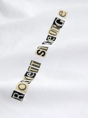 Rockett St George White "Main Character" Slogan T-Shirt - Image 11 of 11