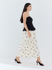 Monochrome 2 in1 Bandeau Occasion Maxi Dress - Image 1 of 5