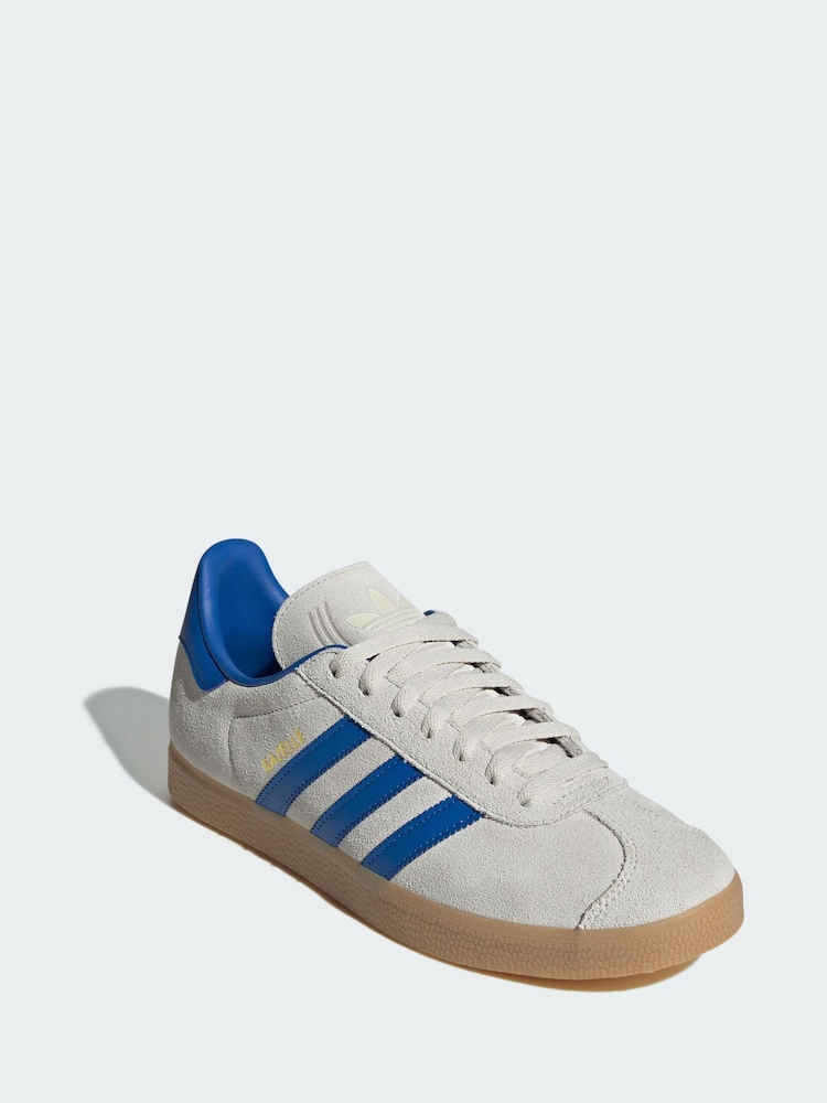 adidas Originals Cream Gazelle Shoes - Image 1 of 4 adidas Originals Cream Gazelle Shoes - Image 1 of 4