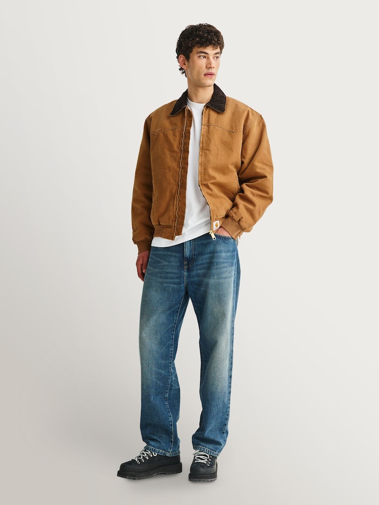 Carhartt WIP Blue Aaron Wide Leg Jeans - Image 1 of 5