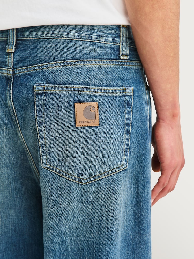 Carhartt WIP Blue Aaron Wide Leg Jeans - Image 5 of 5