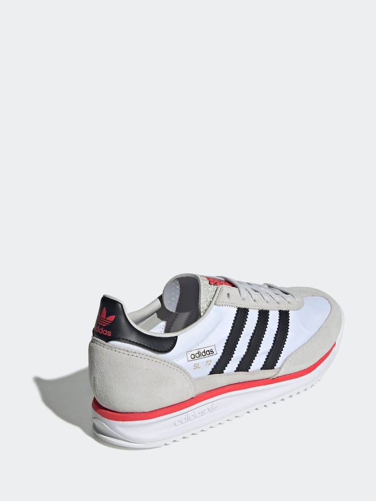 adidas Originals White SL 72 RS Trainers - Image 2 of 10