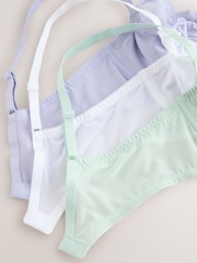 أزرق/ أخضر/ أبيض - حمالات صدر بقالب كامل غير مبطنة - صورة 10 من 11