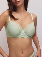 أزرق/ أخضر/ أبيض - حمالات صدر بقالب كامل غير مبطنة - صورة 3 من 11