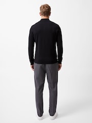 French Connection Black ¼ Zip Knit Jumper - Image 3 of 5