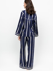 Fable and Eve Blue Wide Leg Long Sleeve Pyjamas Set - Image 2 of 4