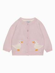 Trotters London Pink Duck Cardigan - Image 1 of 2