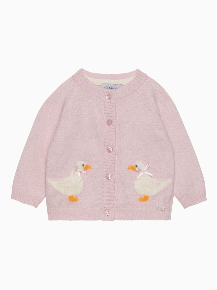 Trotters London Pink Duck Cardigan - Image 1 of 2 Trotters London Pink Duck Cardigan - Image 1 of 2
