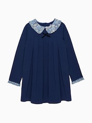 Trotters London Blue Violet Pie Crust Dress - Image 2 of 2