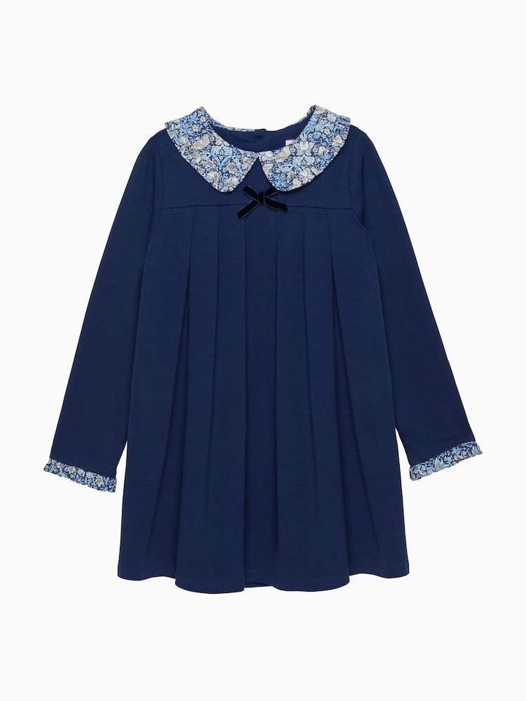 Trotters London Blue Violet Pie Crust Dress - Image 2 of 2 Trotters London Blue Violet Pie Crust Dress - Image 2 of 2