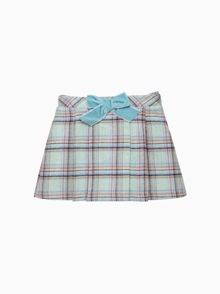 Trotters London Green Etta Check Skirt - Image 1 of 2 Trotters London Green Etta Check Skirt - Image 1 of 2