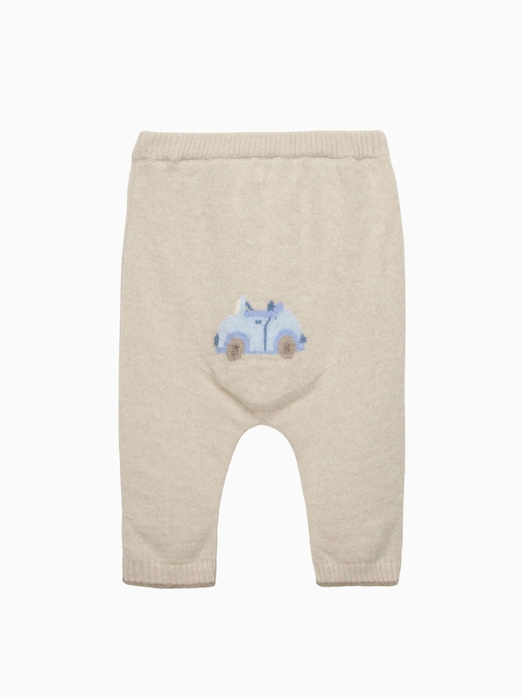 Trotters London Cream Benji Car Leggings - Image 2 of 2 Trotters London Cream Benji Car Leggings - Image 2 of 2