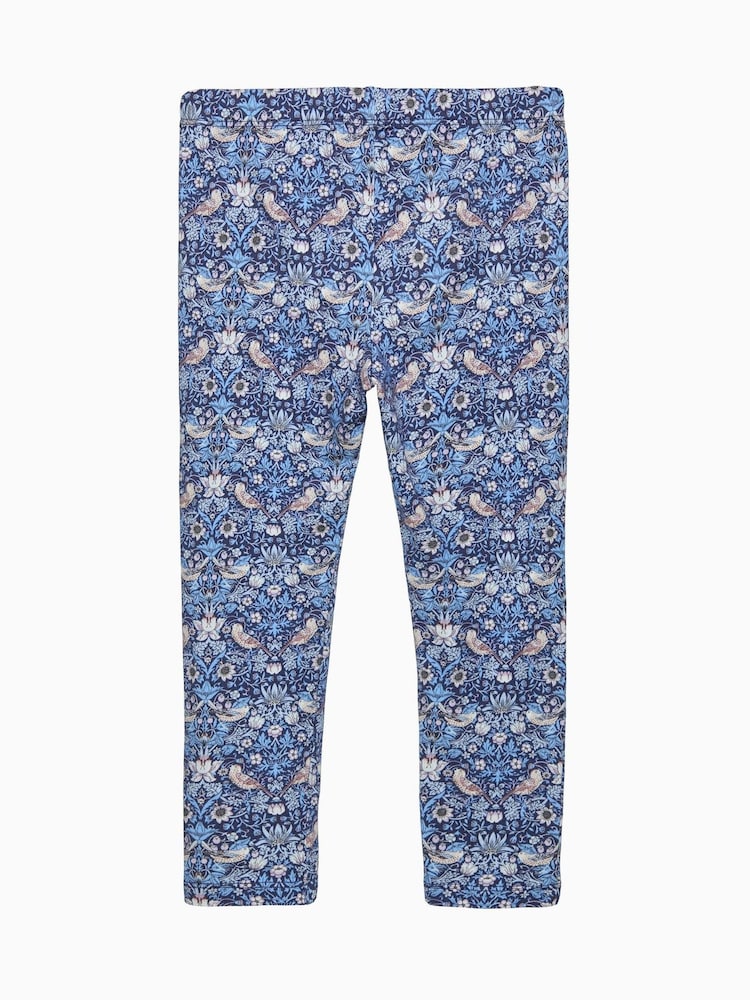 Trotters London Blue Strawberry Thief Leggings - Image 2 of 2 Trotters London Blue Strawberry Thief Leggings - Image 2 of 2