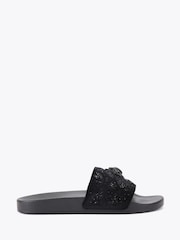 Kurt Geiger London Black Meena Eagle Mens Sandals - Image 1 of 4
