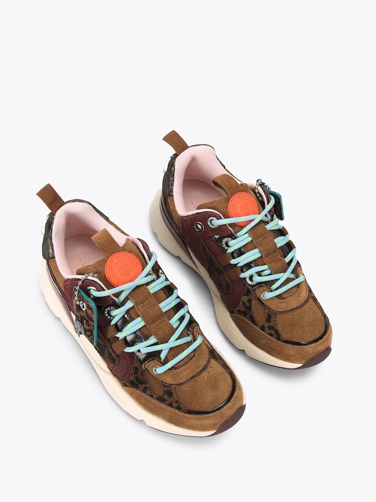 Kurt Geiger London Kurt Runner Brown Trainers - Image 2 of 4 Kurt Geiger London Kurt Runner Brown Trainers - Image 2 of 4