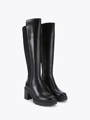 Carvela Black Boulder High Leg Boots - Image 2 of 4